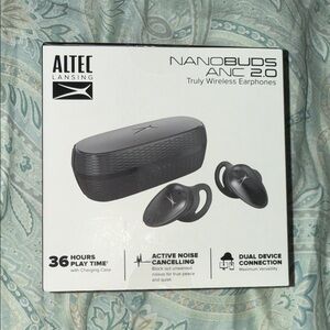 Altec Lansing Nanobuds ANC 2.0 Wireless Earbuds - Black